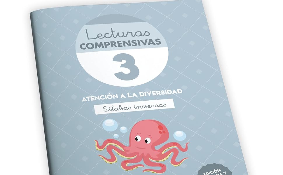 Cuaderno de Lecturas Comprensivas silabas inversas 3 para educaci&oacute;n infantil ni&ntilde;os de 3 a 6 a&ntilde;os